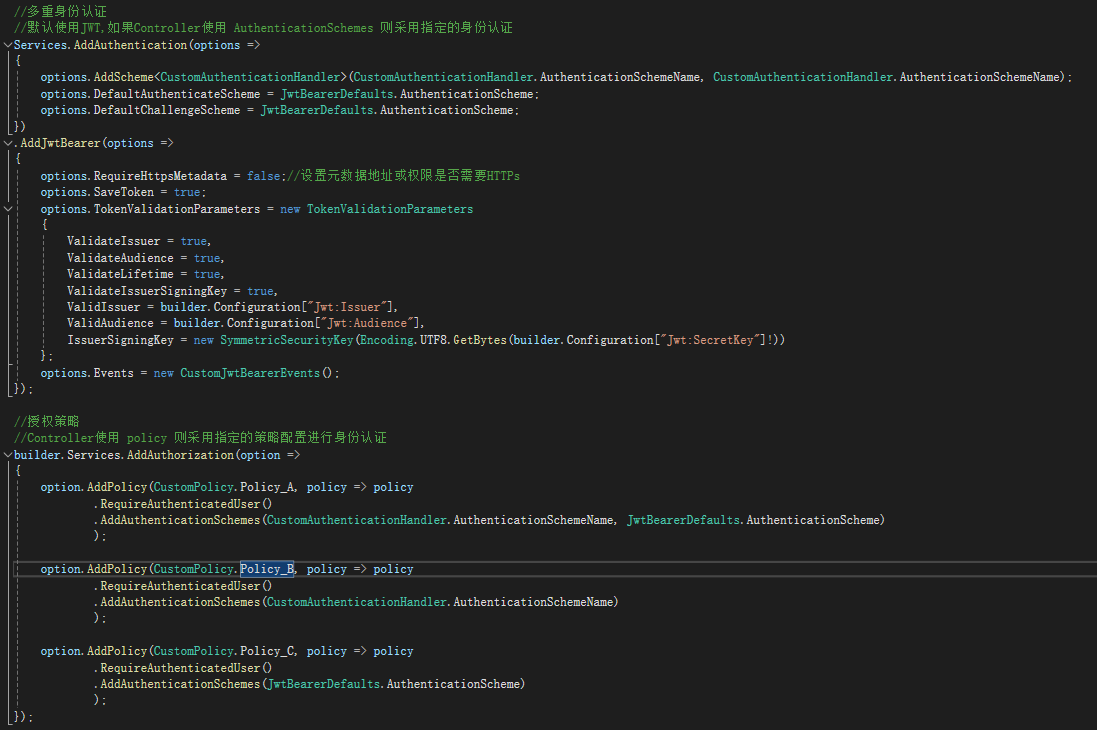 NET Core 多身份校验与策略模式-千百度社区