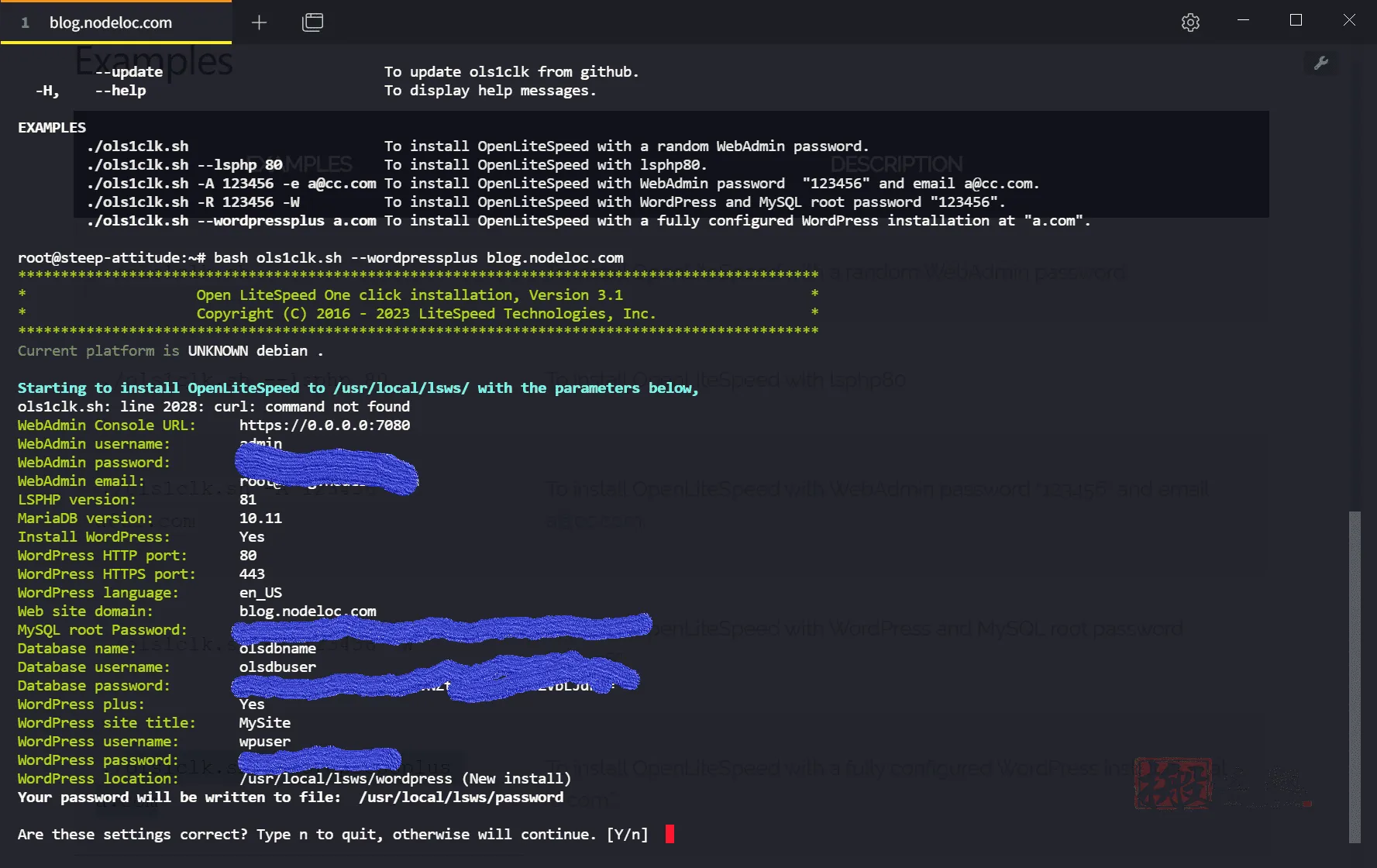 一键安装OpenLiteSpeed面板+WordPress+MySQL图文教程 - 千百度社区-千百度社区