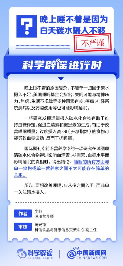 晚上睡不着是因为白天碳水摄入不够吗？ - 千百度社区-千百度社区