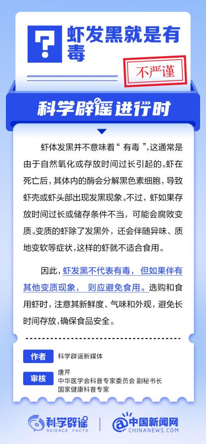 虾发黑就是有毒吗？ - 千百度社区-千百度社区