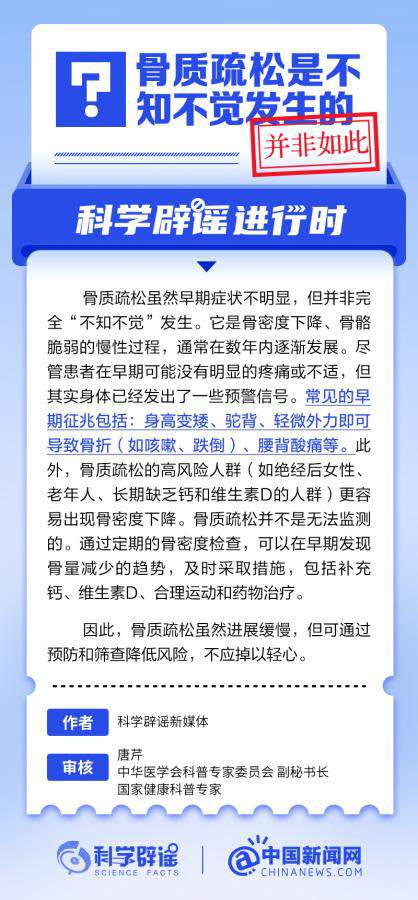 骨质疏松是不知不觉发生的？ - 千百度社区-千百度社区